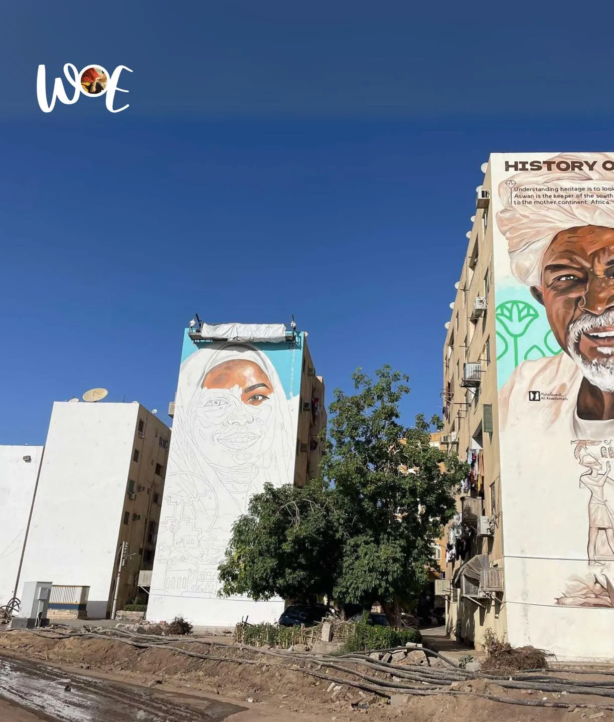 جداريات فنية بأسوان